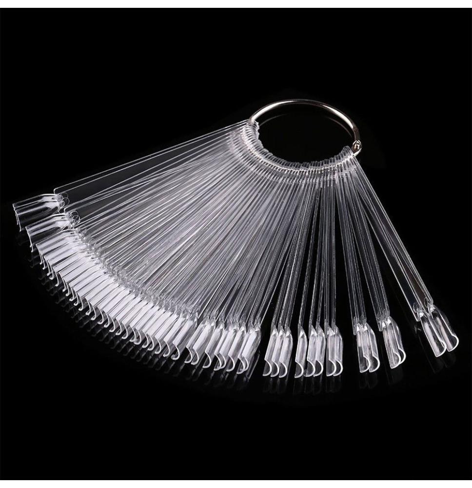 GNBLAB vzorkovník na nechty na paličkách číry 50 ks