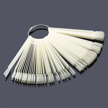 GNBLAB vzorkovník na nechty na paličkách naturálny 50 ks