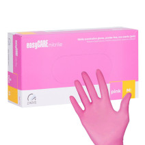 Jednorazové nitrilové rukavice Easycare Pink, veľkosť M, 100 ks