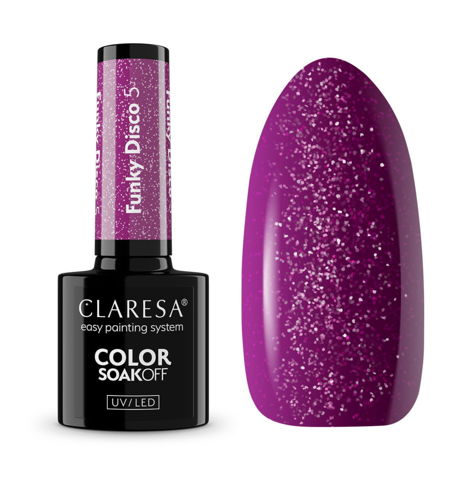 Gél lak CLARESA Funky Disco 5 5ml