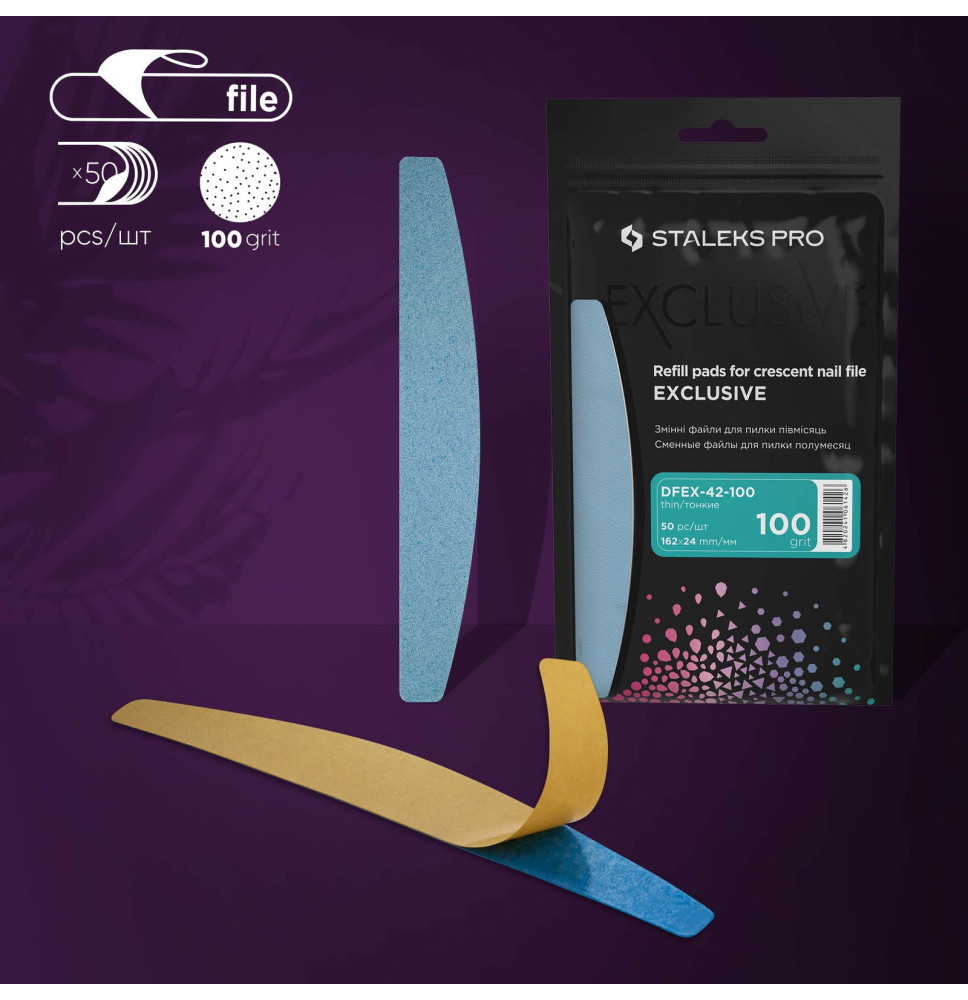 Staleks Exclusive jednorázové pilníky DFEX-42-100