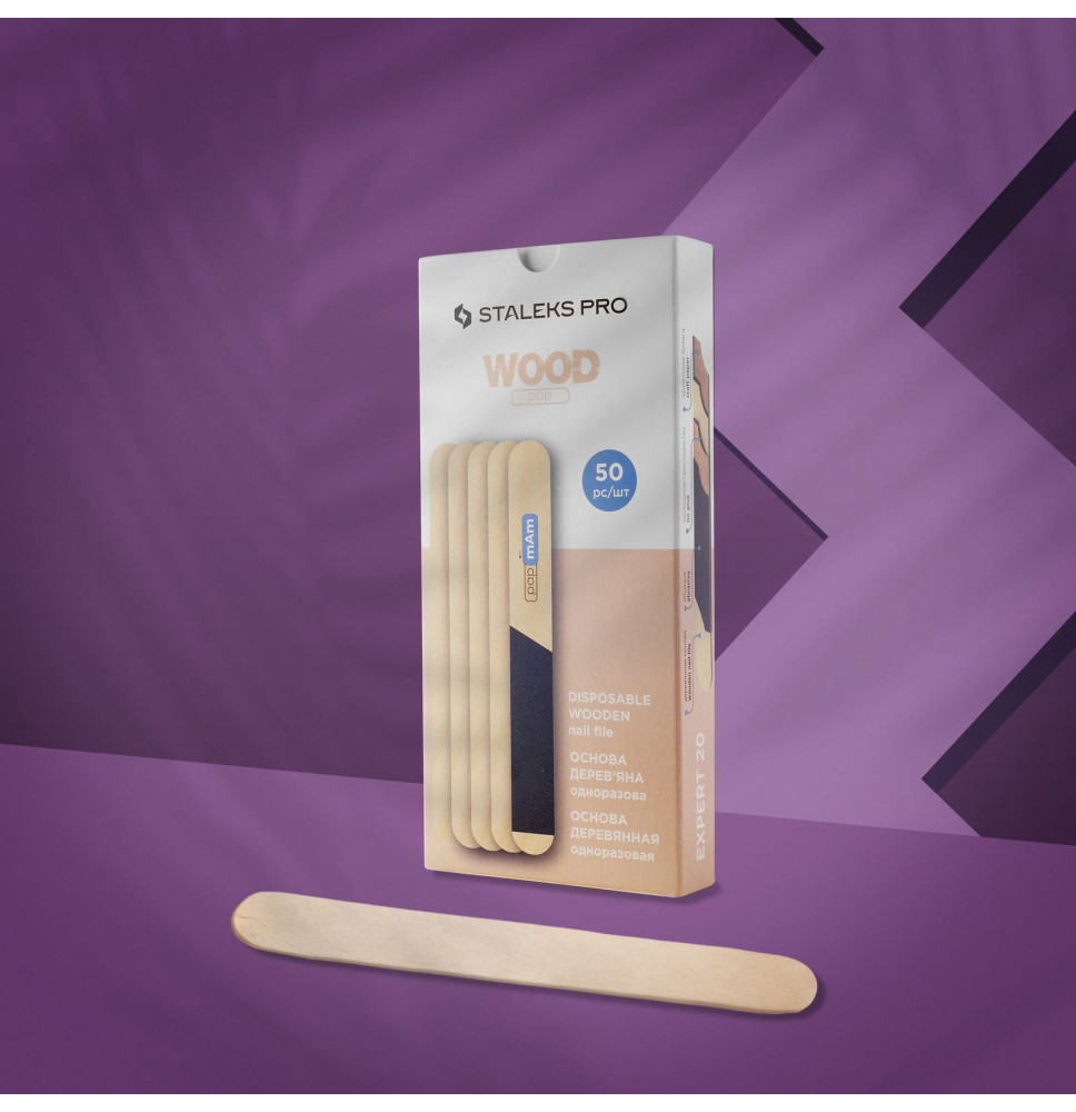 Staleks Drevený BASE - základ pre jednorázové pilníky WBE-20 rovný