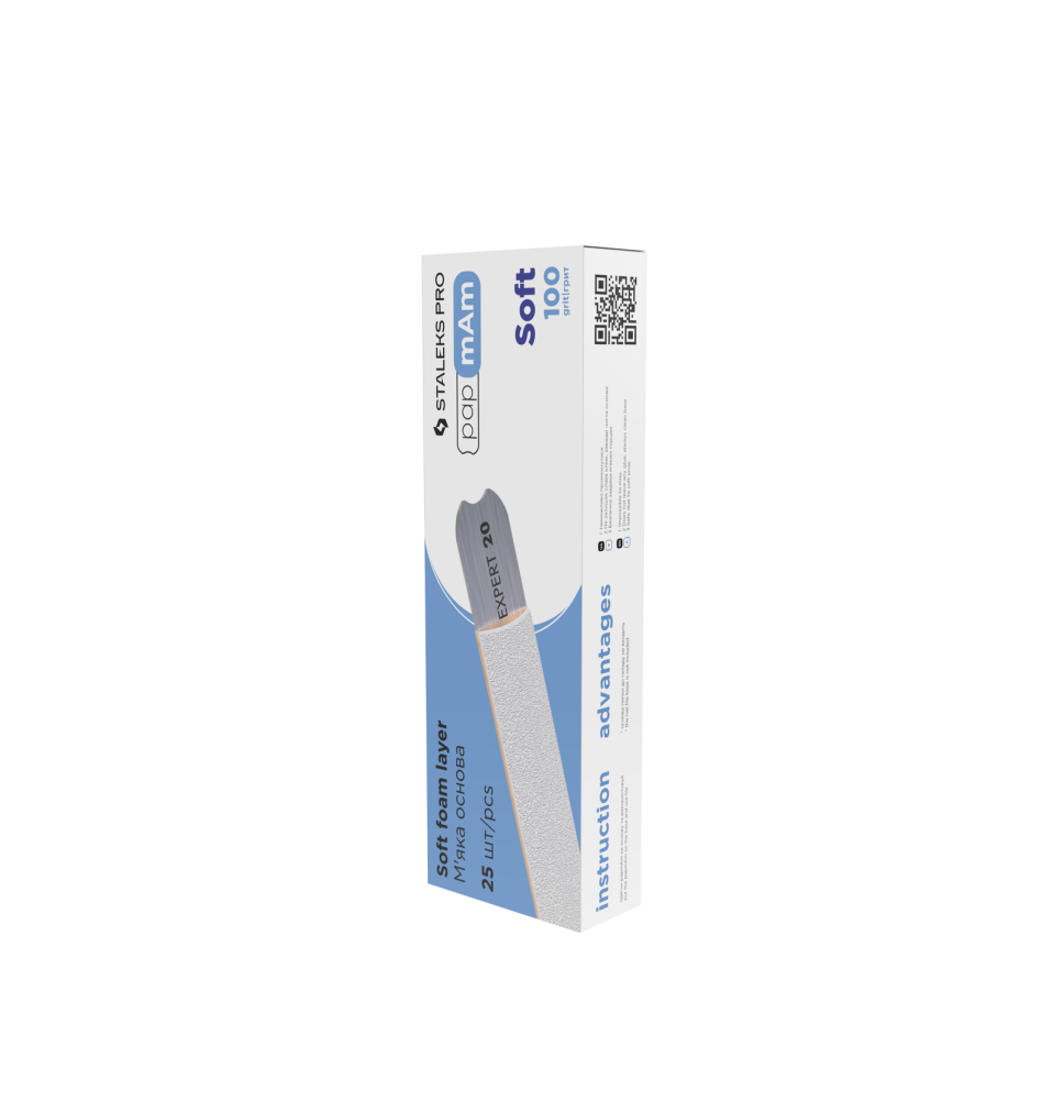 Náhradný brúsny papier STALEKS Expert Soft rovný 100 25ks