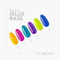 Gél lak CLARESA Rainbow JELLO base pink 5ml