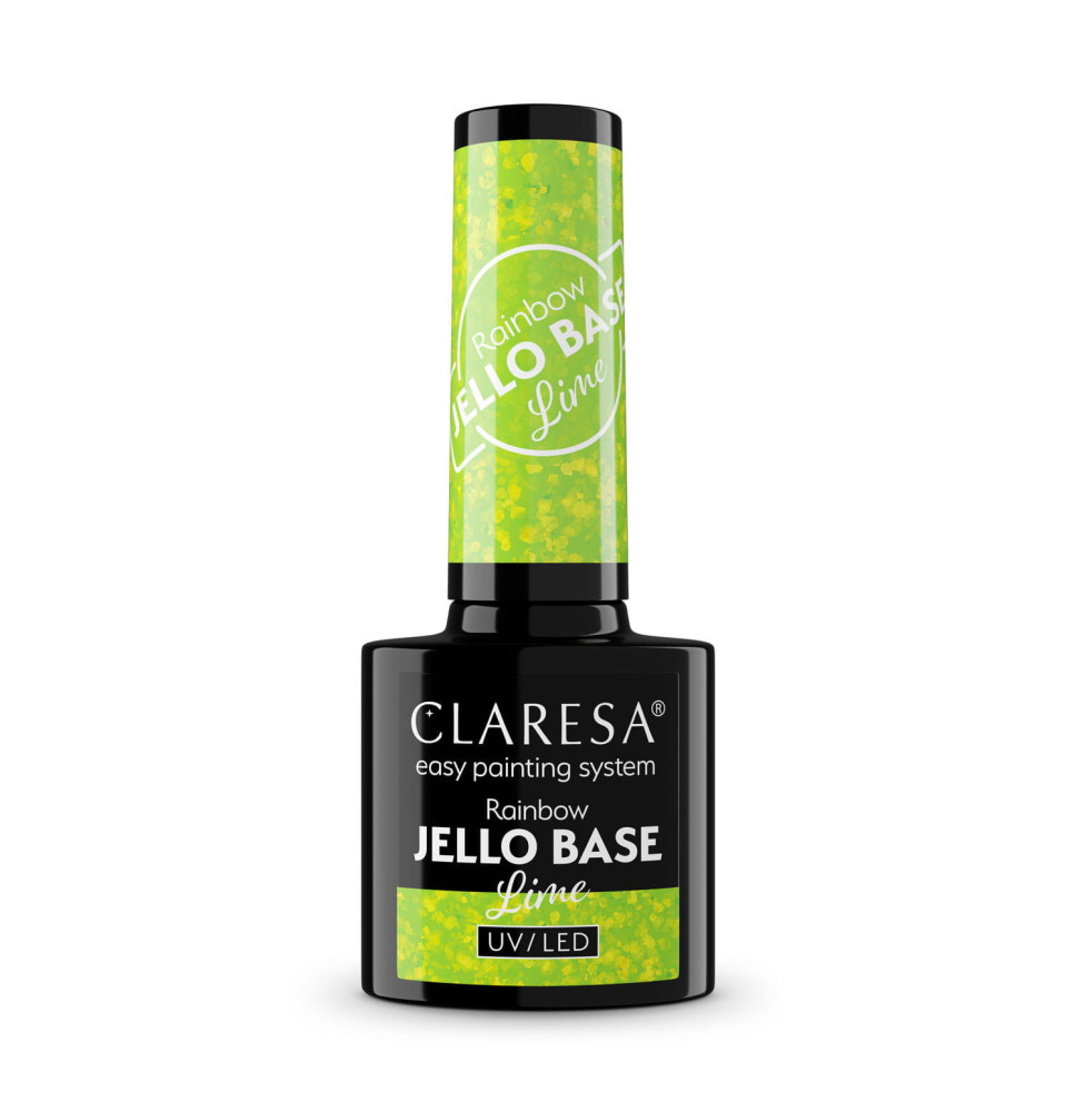 Gél lak CLARESA Rainbow JELLO base lime 5ml