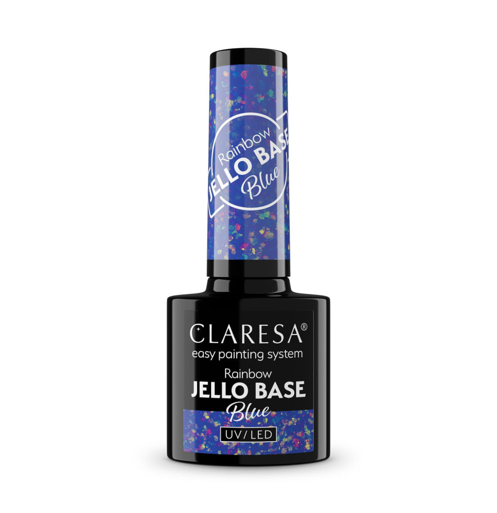 Gél lak CLARESA Rainbow JELLO base blue 5ml