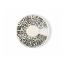 Sada strieborných ozdôb na nechty