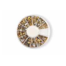 Sada zlatých ozdôb na nechty