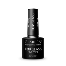Gél lak CLARESA Top Glass No Wipe 5ml