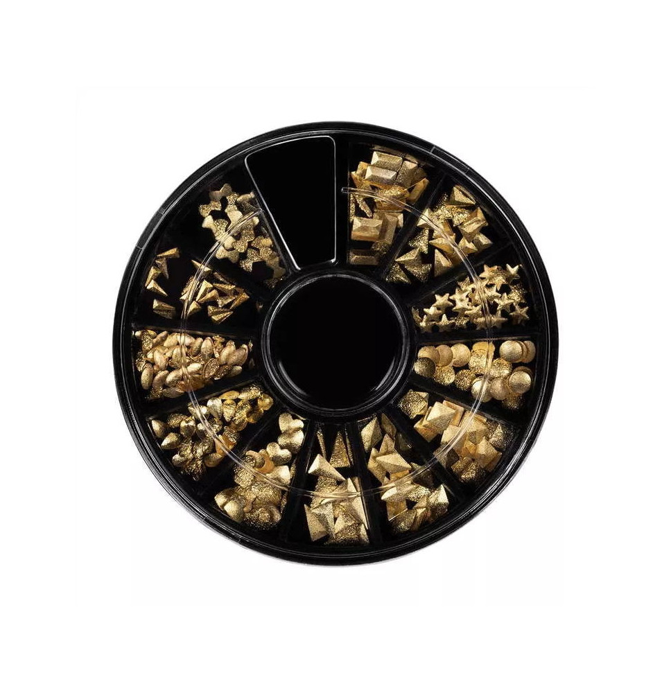 Neonail sada zlatých ozdôb na nechty 04