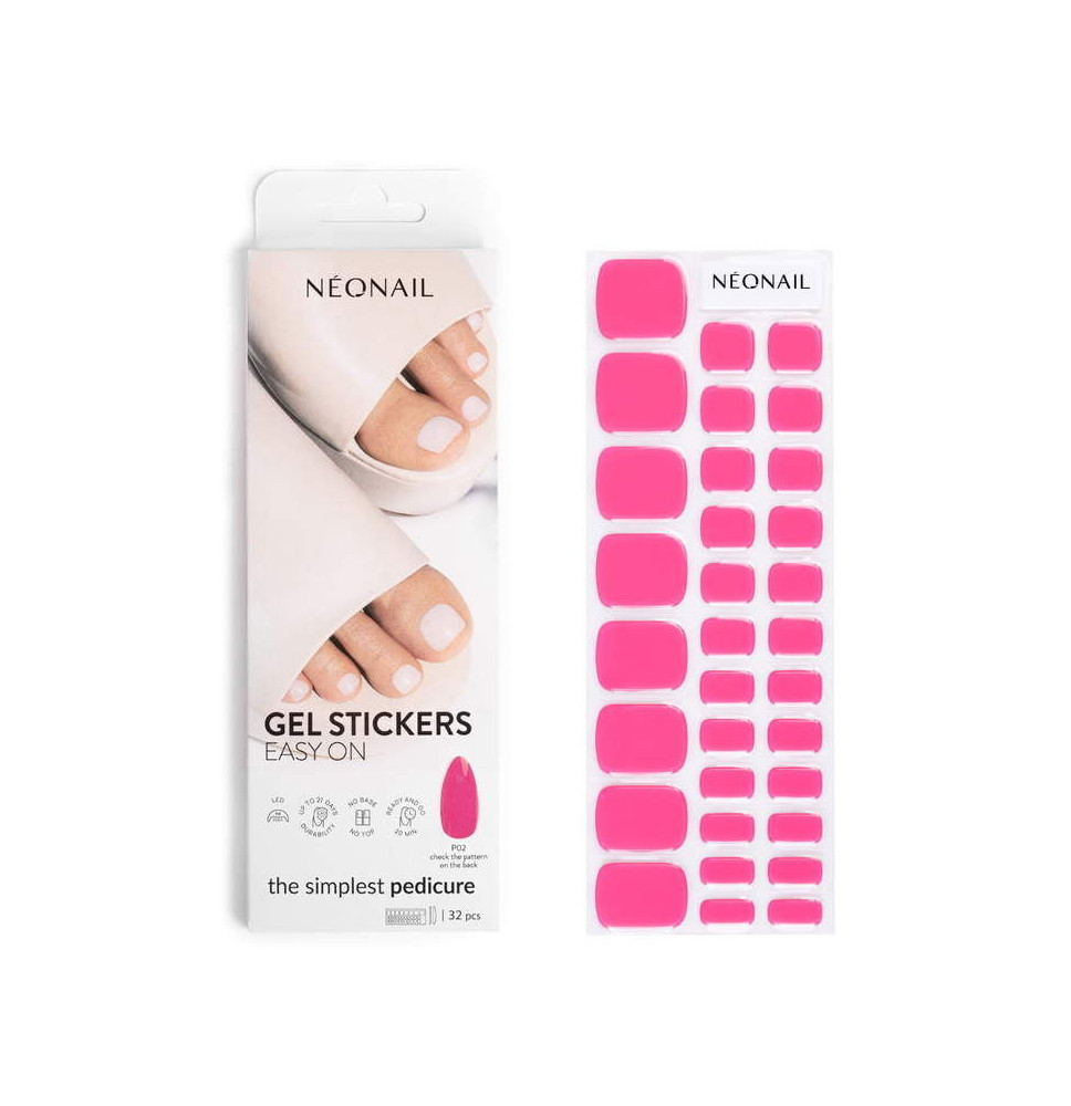 NeoNail Gélové nálepky Easy On P02 - pedikúra