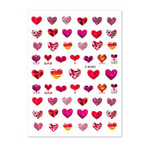 Nálepky na nechty Srdiečka - Valentín D5465