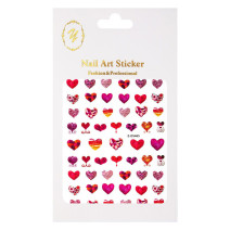 Nálepky na nechty Srdiečka - Valentín D5465