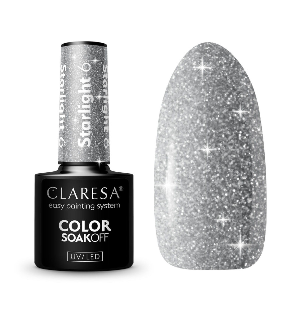 Gél lak CLARESA Starlight 6 5ml
