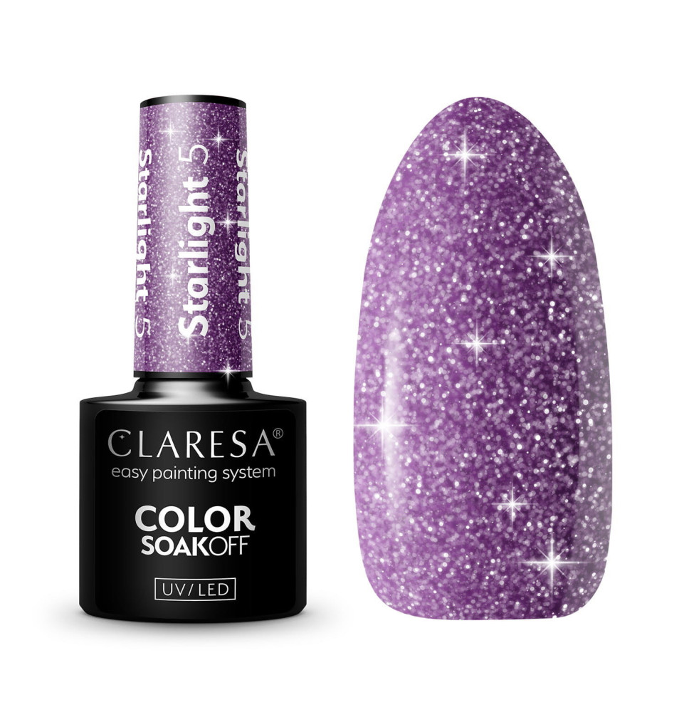 Gél lak CLARESA Starlight 5 5ml