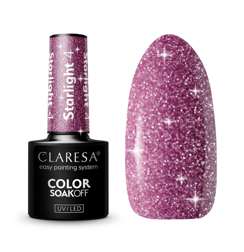 Gél lak CLARESA Starlight 4 5ml