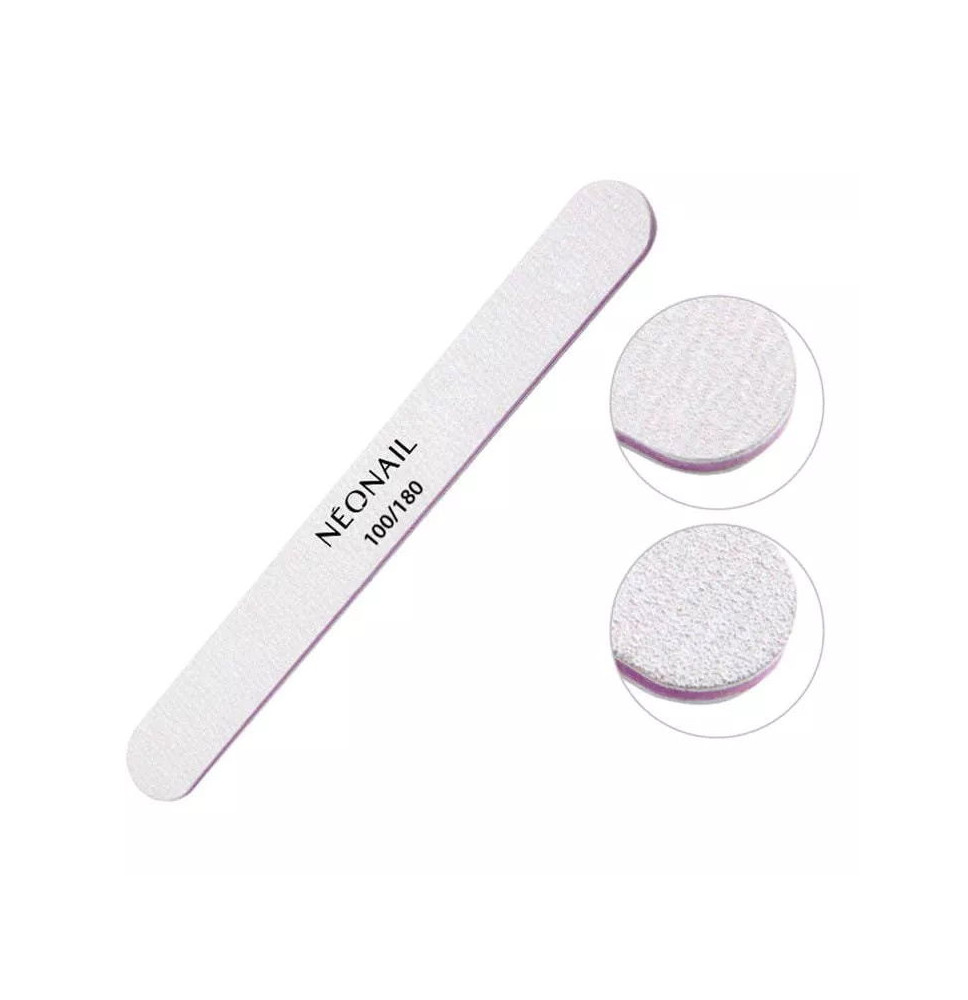 NeoNail pilník zebra rovný 100/180
