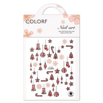 Nálepky na nechty vianočné CJ-023