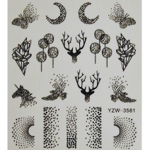 Vodonálepky na nechty  YZW-3581