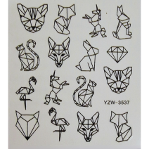 Vodonálepky na nechty  YZW-3537