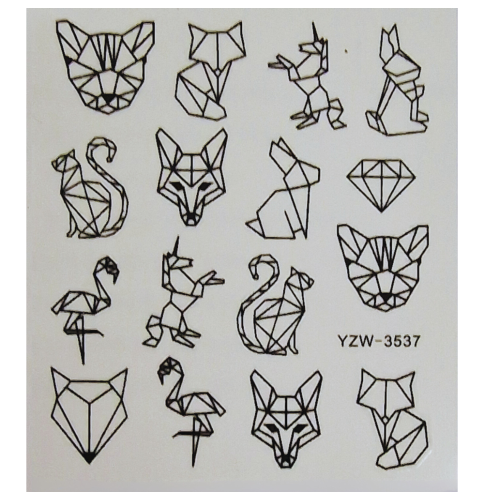 Vodonálepky na nechty  YZW-3537