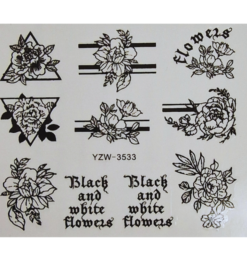 Vodonálepky na nechty  YZW-3533