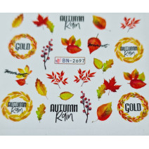 Vodonálepky na nechty jeseň BN-2697