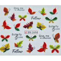 Vodonálepky na nechty jeseň BN-2694