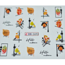 Vodonálepky na nechty jeseň BN-2693