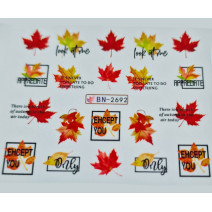 Vodonálepky na nechty jeseň BN-2692