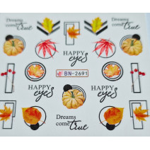 Vodonálepky na nechty jeseň BN-2691