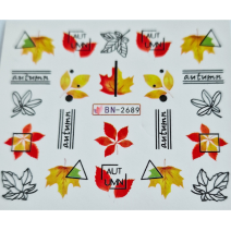 Vodonálepky na nechty jeseň BN-2689