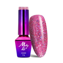 572. MOLLY LAC gél lak - Born To Glow  70’s Glam 5ml