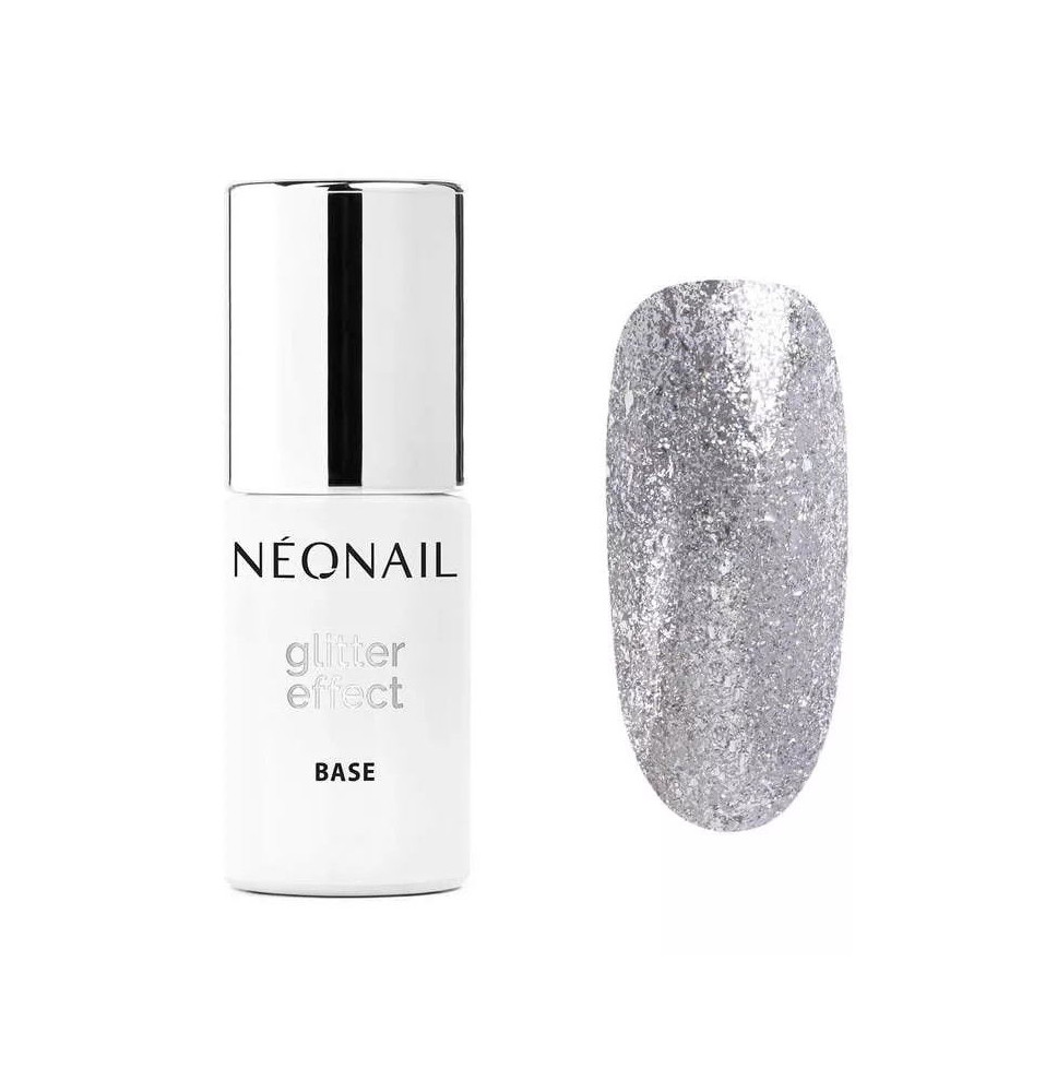 NeoNail báza Glitter effect Silver Twinkle 7,2ml