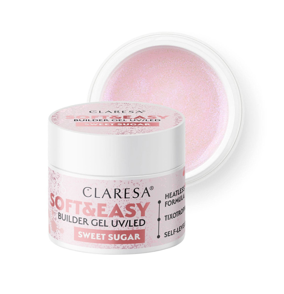 CLARESA STAVEBNÝ GÉL NA NECHTY SOFT&EASY SWEET SUGAR 45G