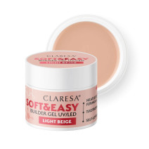 CLARESA STAVEBNÝ GÉL NA NECHTY SOFT&EASY LIGHT BEIGE 12G