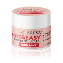 CLARESA STAVEBNÝ GÉL NA NECHTY SOFT&EASY LIGHT BEIGE 12G