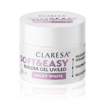 CLARESA STAVEBNÝ GÉL NA NECHTY SOFT&EASY MILKY WHITE 90g