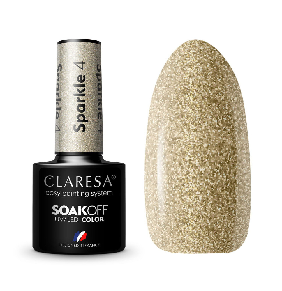 Gél lak CLARESA Sparkle 4 5ml