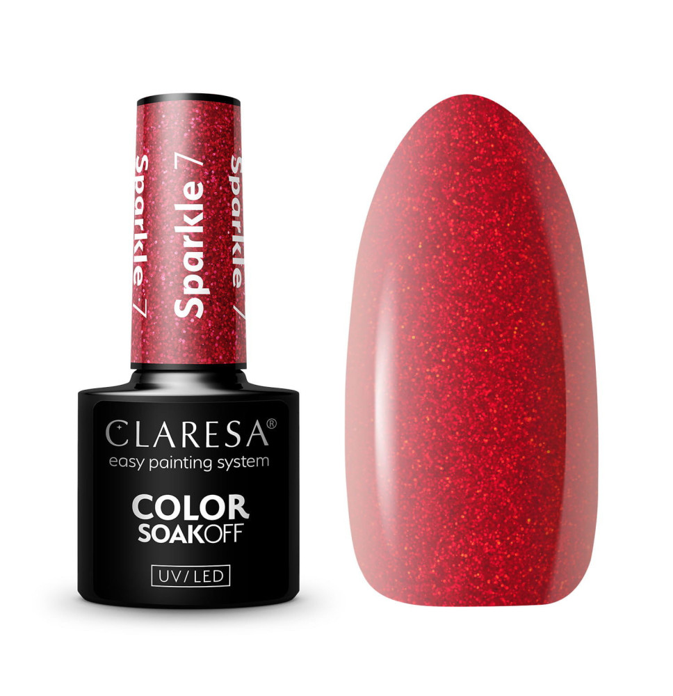 Gél lak CLARESA® Sparkle 7 5ml