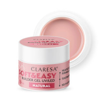 CLARESA STAVEBNÝ GÉL NA NECHTY SOFT&EASY NATURAL 90G