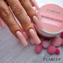 CLARESA STAVEBNÝ GÉL NA NECHTY SOFT&EASY NATURAL 45G