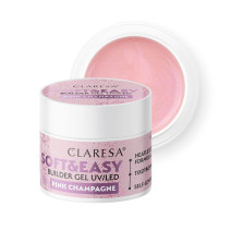 CLARESA STAVEBNÝ GÉL NA NECHTY SOFT&EASY PINK CHAMPAGNE 45G