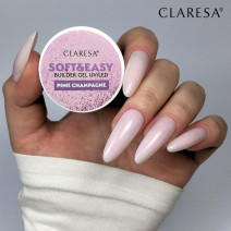 CLARESA STAVEBNÝ GÉL NA NECHTY SOFT&EASY PINK CHAMPAGNE 90G