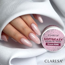 CLARESA STAVEBNÝ GÉL NA NECHTY SOFT&EASY GLAM PINK 45G