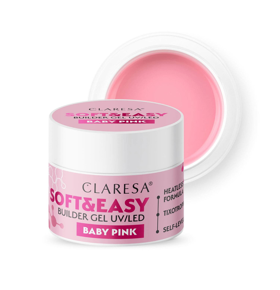 CLARESA STAVEBNÝ GÉL NA NECHTY SOFT&EASY BABY PING 90G
