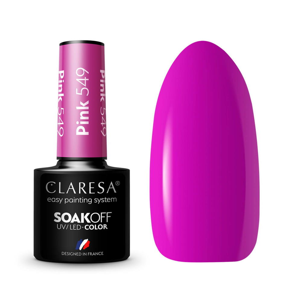 Gél lak CLARESA Pink 549  5ml