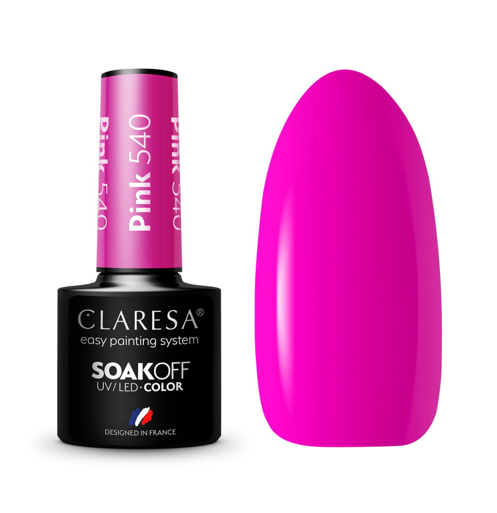 Gél lak CLARESA Pink 540 5ml