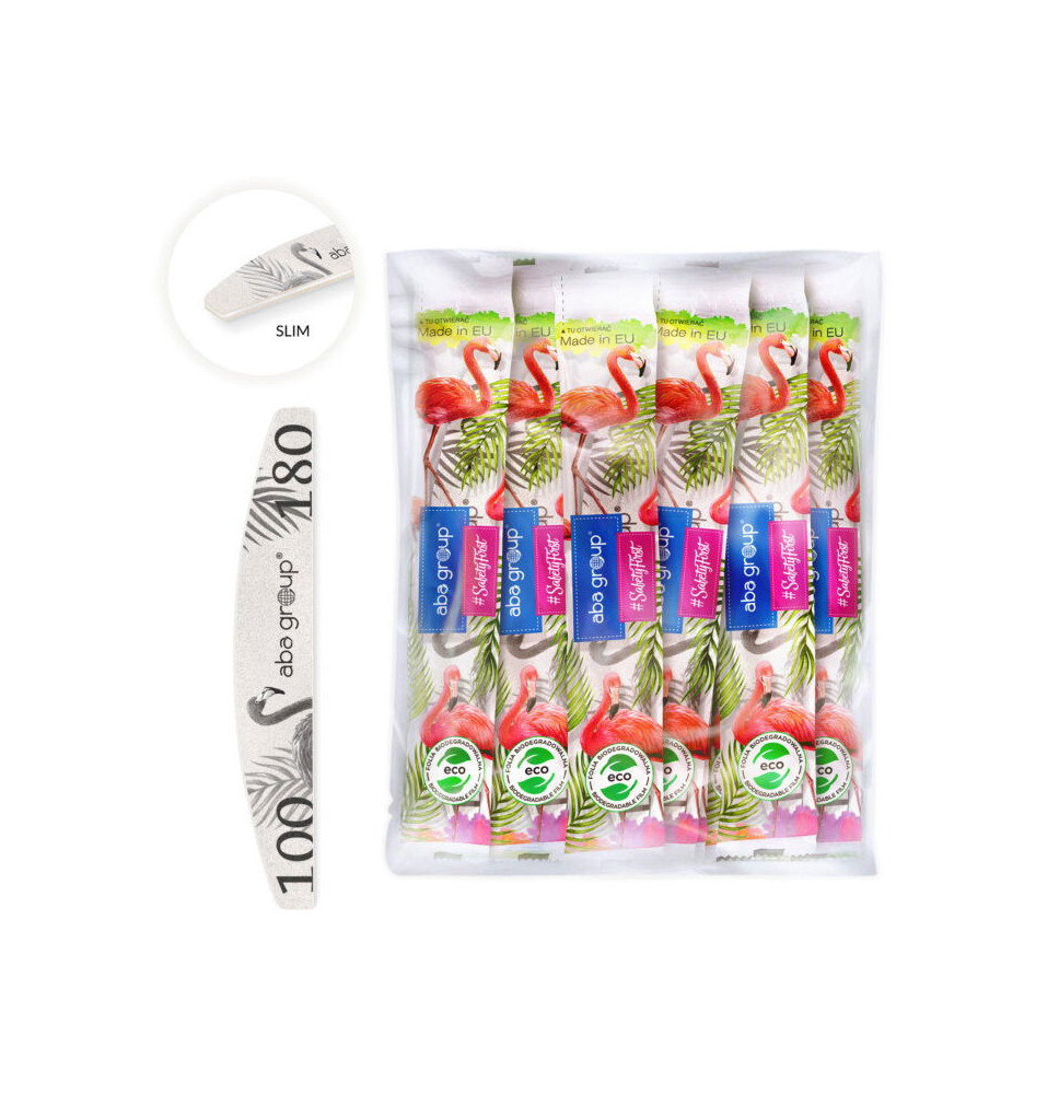 Aba Group pilník lodička biely 100/180 slim