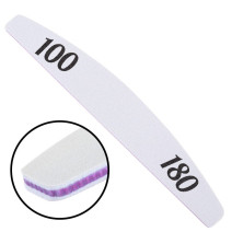 Pilník biely lodička 100/180